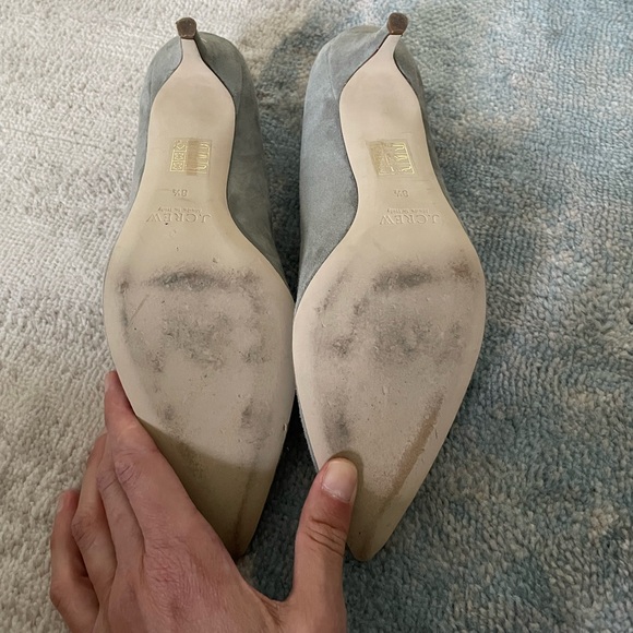 J. Crew Gray Suede Kitten Heel - Picture 5 of 9